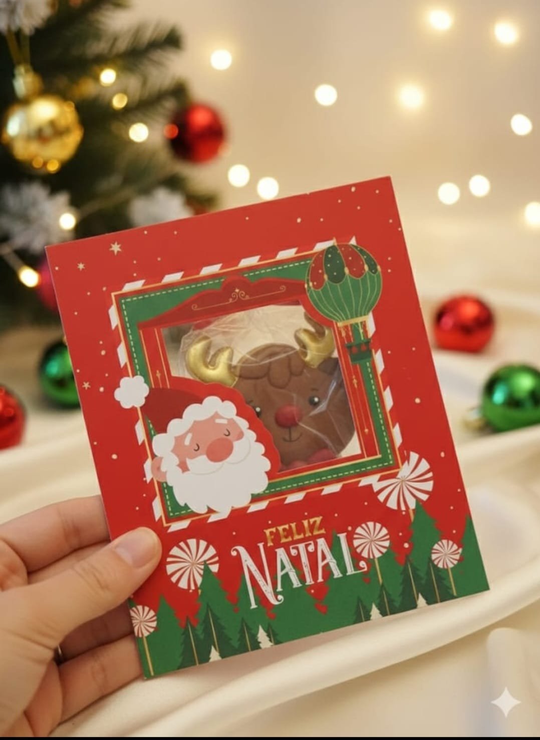 Decorado unitário no cartão